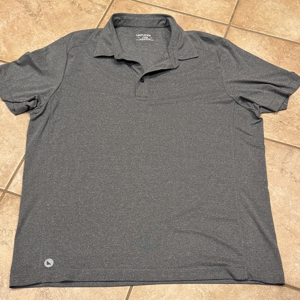 UNTUCKit Charcoal Performance Polo Shirt